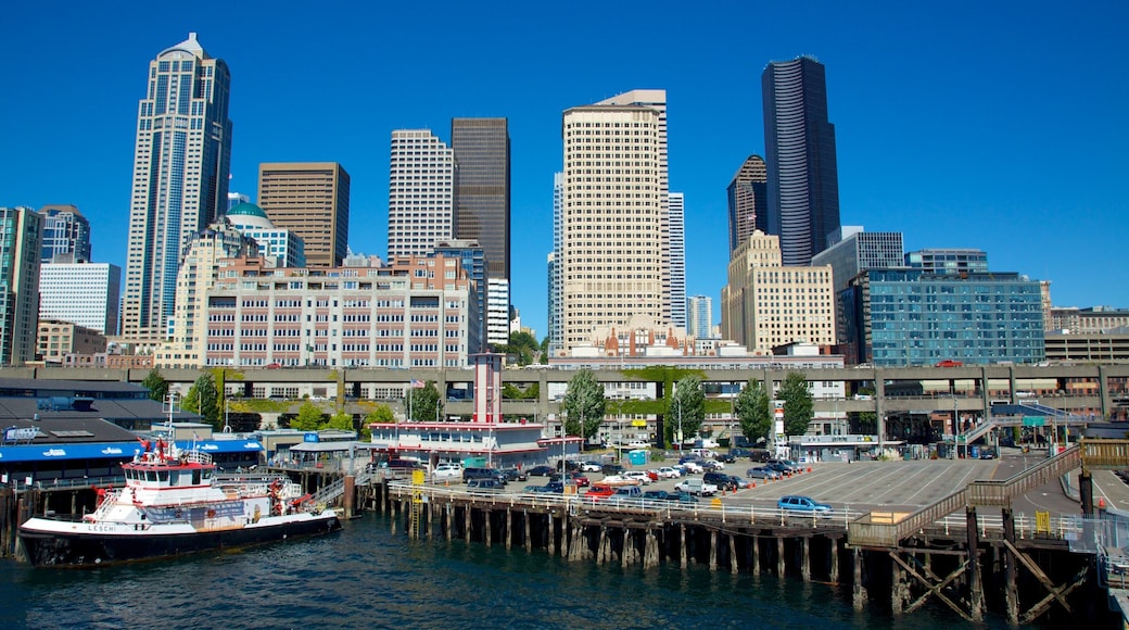 Seattle featuring a high-rise building, boating and city views
