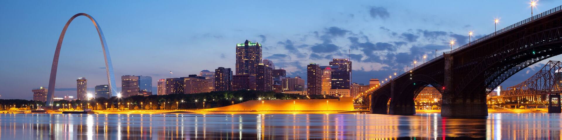City of St. Louis skyline.
