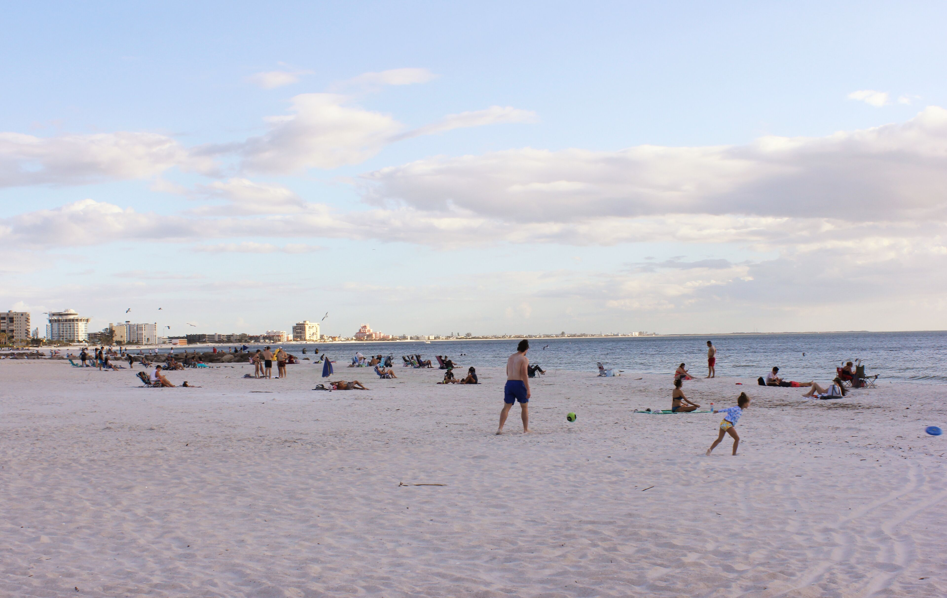 Beach Scene on Sunny Afternoon St Pete Beach Florida
