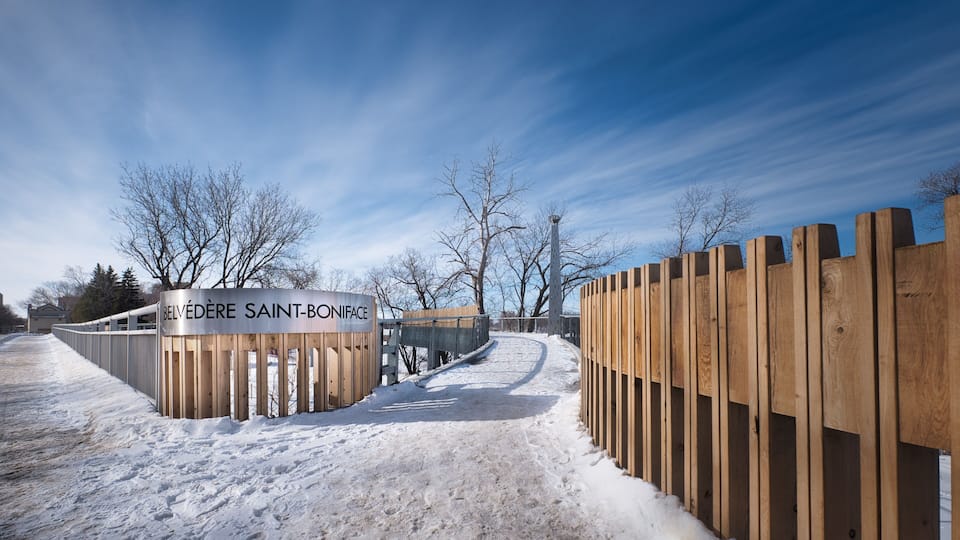 A new river walkway along Tache st.