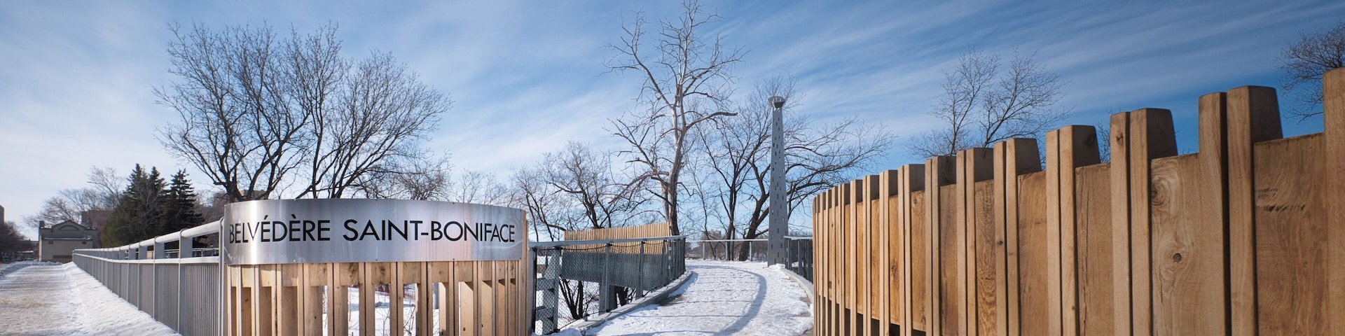 A new river walkway along Tache st.
