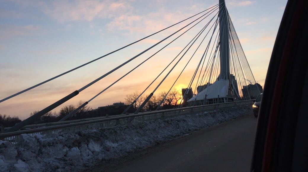 Winter sunset in Winnipeg