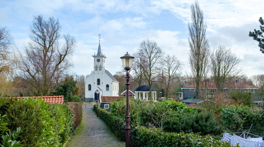 The historic church of Schellingwoude in the municipality of Amsterdam, Noord-Holland province, The Netherlands