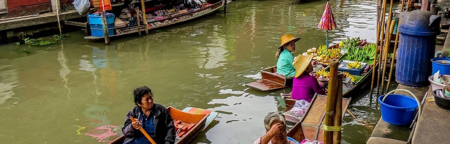 Floating Market near Bangkok, Thailand.