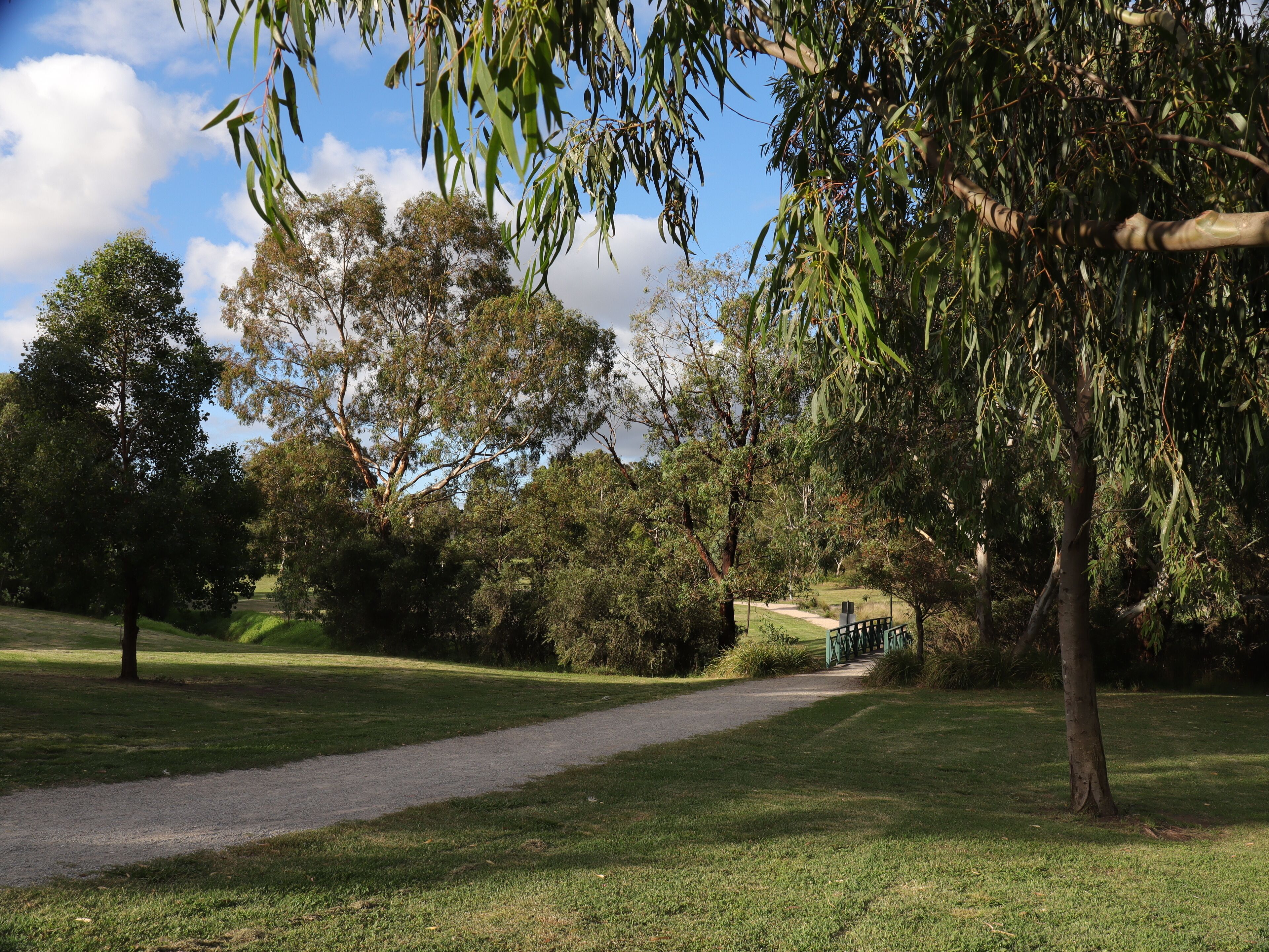 Park in Broadmeadows Melbourne Victoria surrounded by green lush trees rivers and lakes