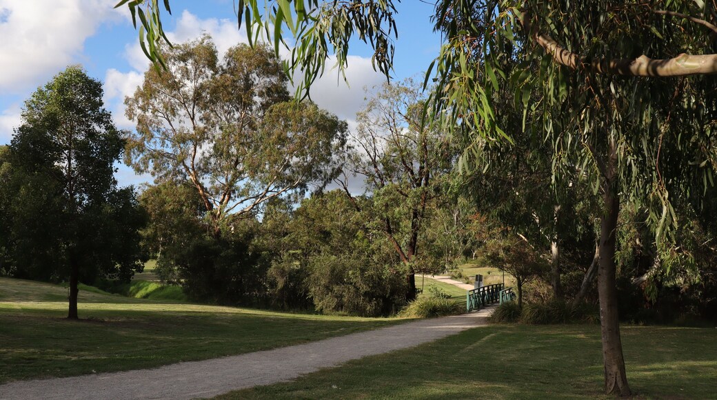Park in Broadmeadows Melbourne Victoria surrounded by green lush trees rivers and lakes
