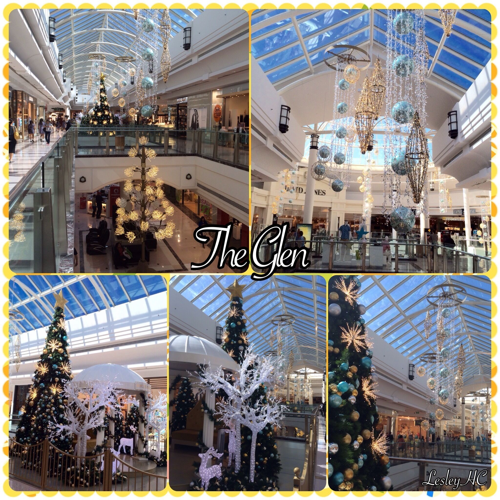 Christmas decorations at my local shopping centre, "The Glen" in Glen Waverley.  Caters for most of my general needs and has one of my favourite department stores - 'David Jones'.  
#Christmas #ShoppingCentre