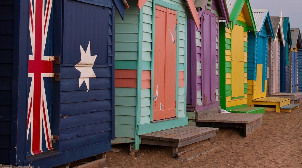 Bathing boxes at Brighton Beach in Melbourne