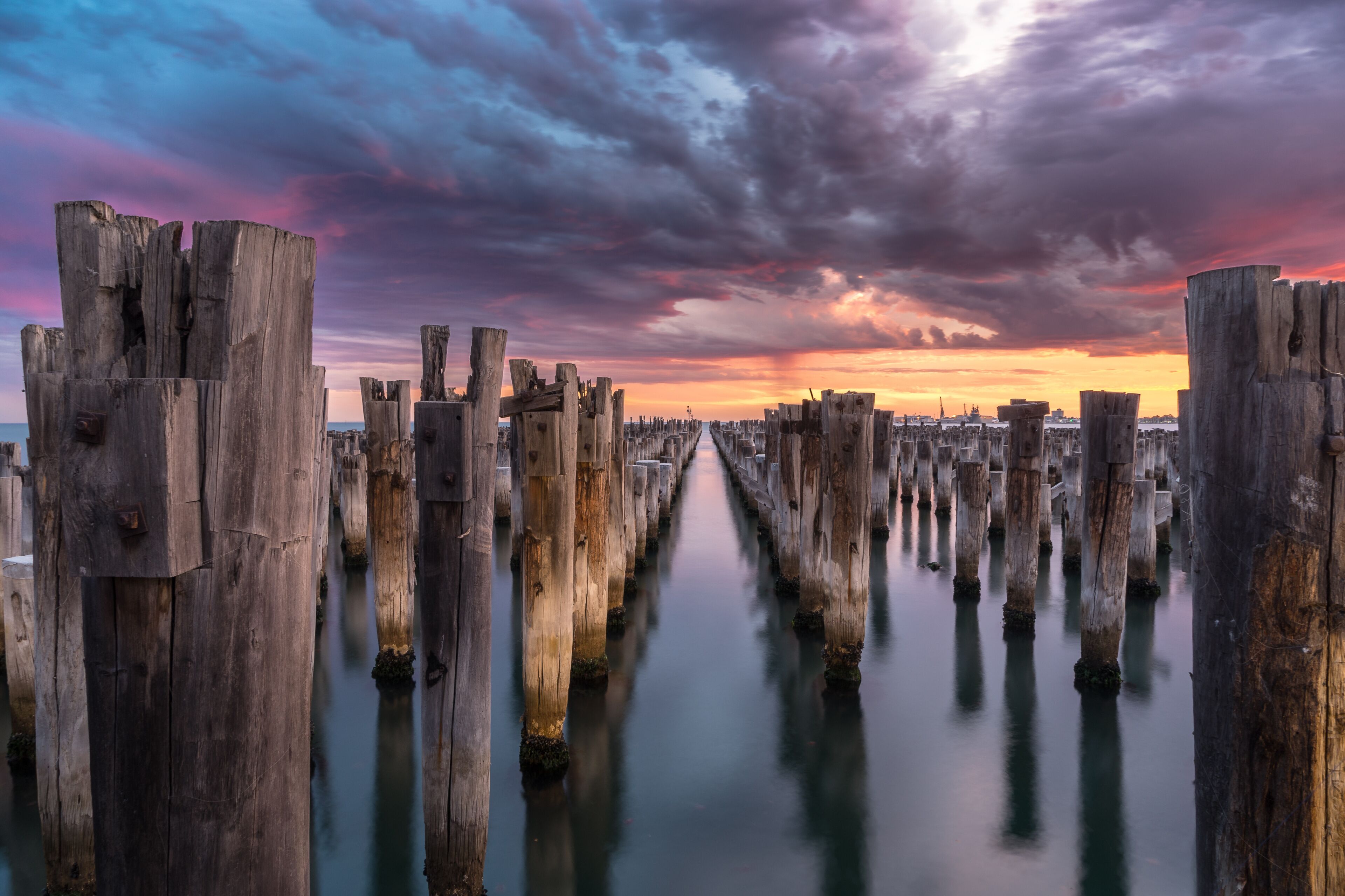 Princes pier at sunset, Port Melbourne