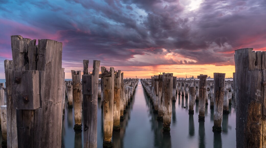 Princes pier at sunset, Port Melbourne