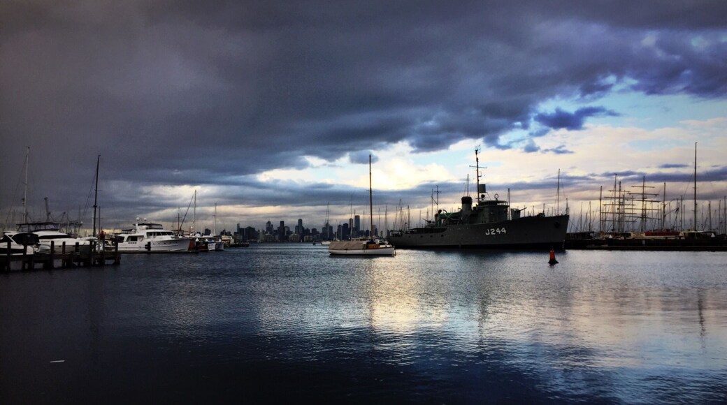 Moody skies over Melbourne #sky #storm #beach