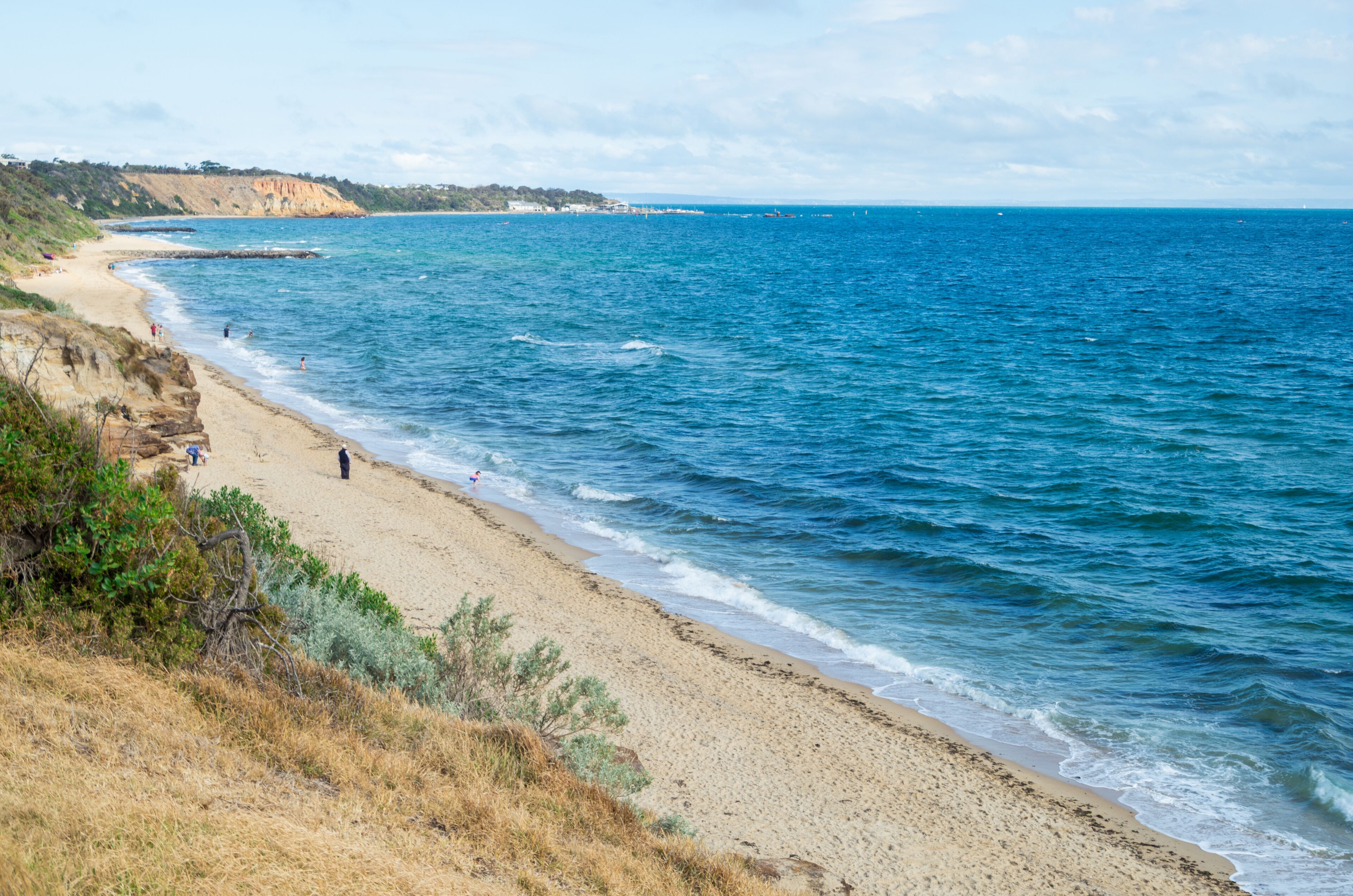 Sandringham Beach in the City of Bayside in Melbourne