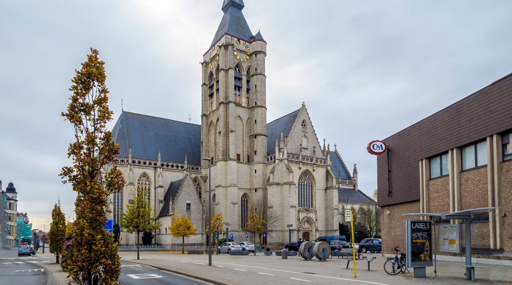 The Onze Lieve Vrouwekerk, Gothic main church dates from the 14th-15th centuries of Vilvoorde. Belgium