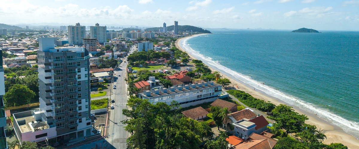 City of Penha, State of Santa Catarina, Brazil. On the atlantic ocean coast.
