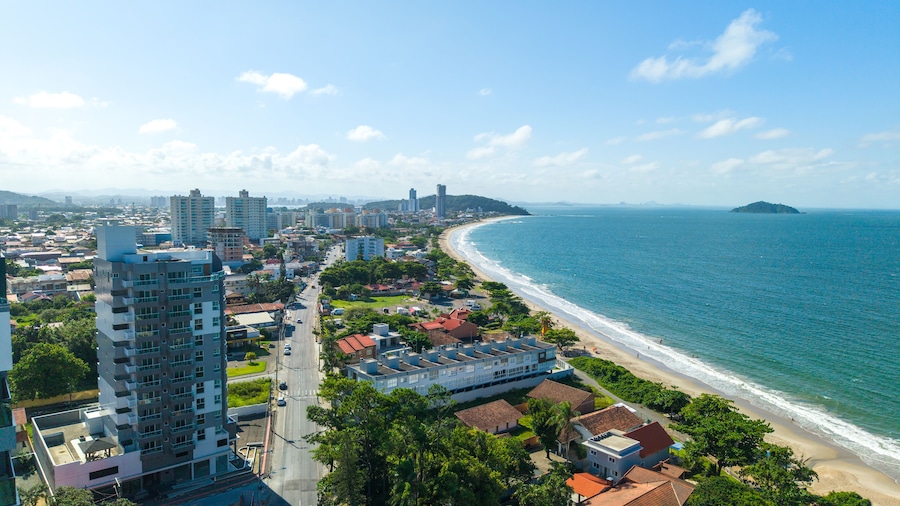 City of Penha, State of Santa Catarina, Brazil. On the atlantic ocean coast.