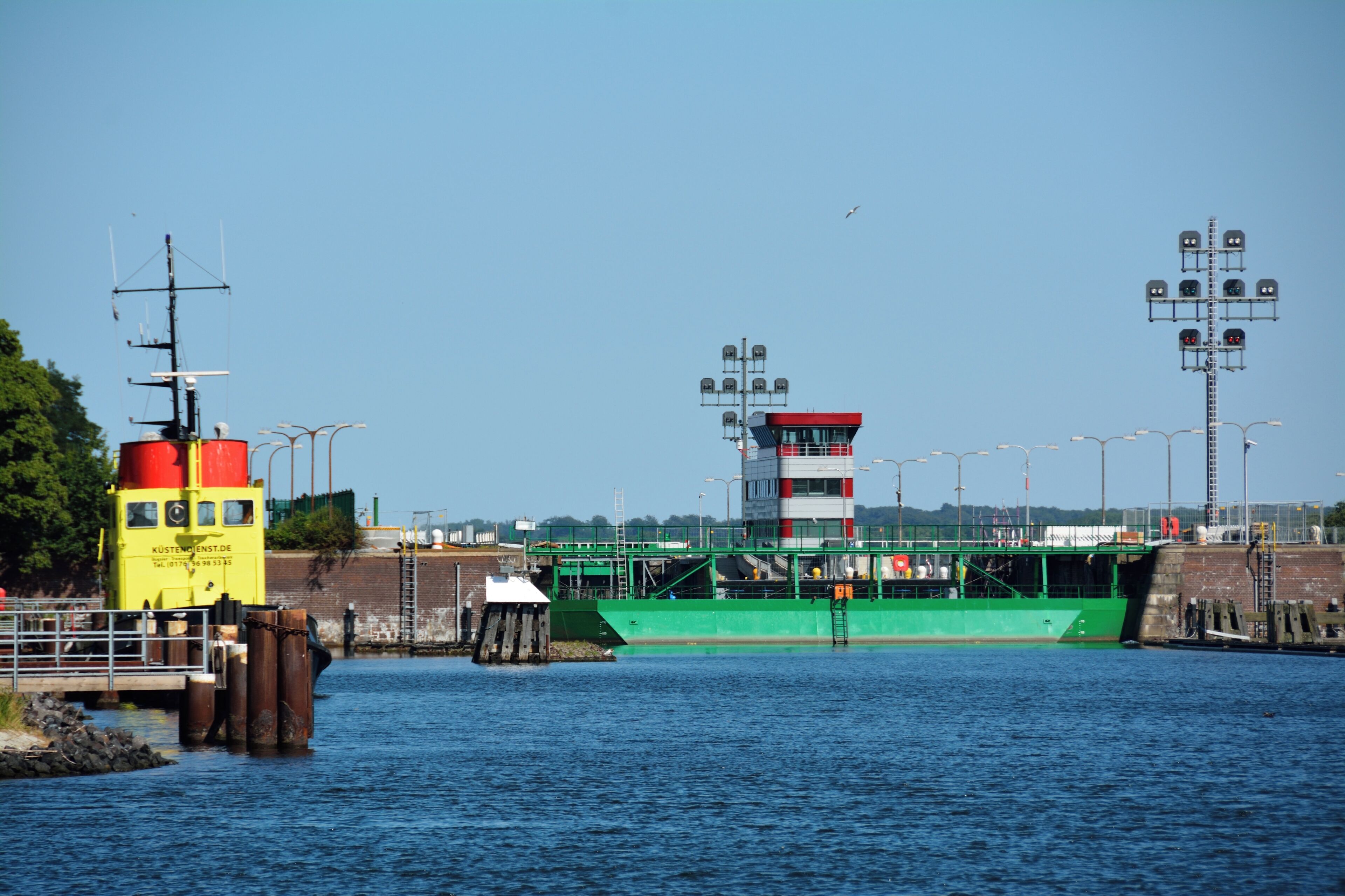 Impressionen vom Besuch der Fährverbindung in Kiel über den Nord-Ostsee-Kanal.