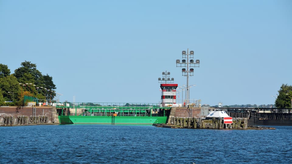 Impressionen vom Besuch der Fährverbindung in Kiel über den Nord-Ostsee-Kanal.