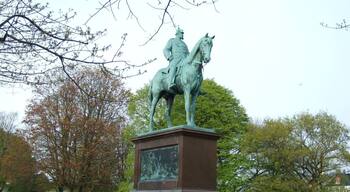Statue of William I German Emperor in Schlosspark Kiel.
William I, also known as Wilhelm I (full name: Wilhelm Friedrich Ludwig, 22 March 1797 – 9 March 1888), of the House of Hohenzollern was the King of Prussia (2 January 1861 – 9 March 1888) and the first German Emperor
