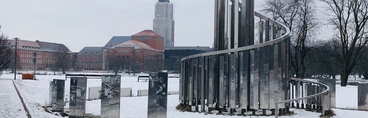 Snow. Kiel. Rathaus.