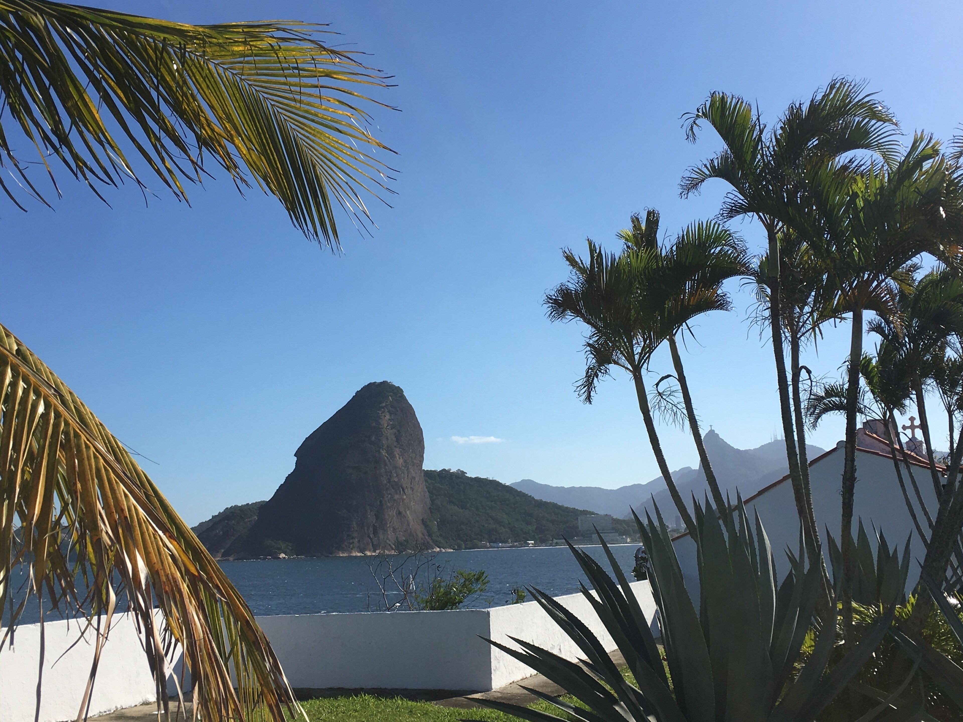View to the sugar loaf from the fort in Niteroi