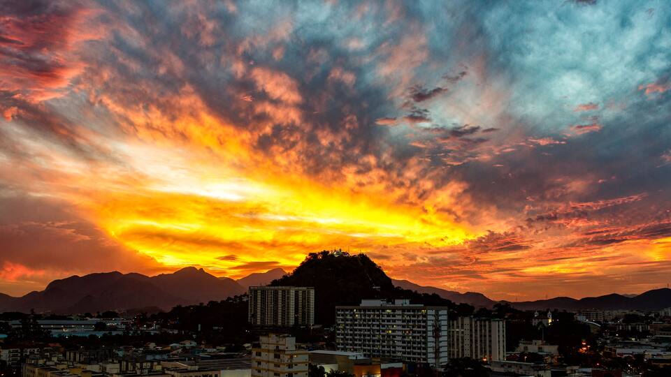 Sunset in Rio de Janeiro, Jacarepagua
