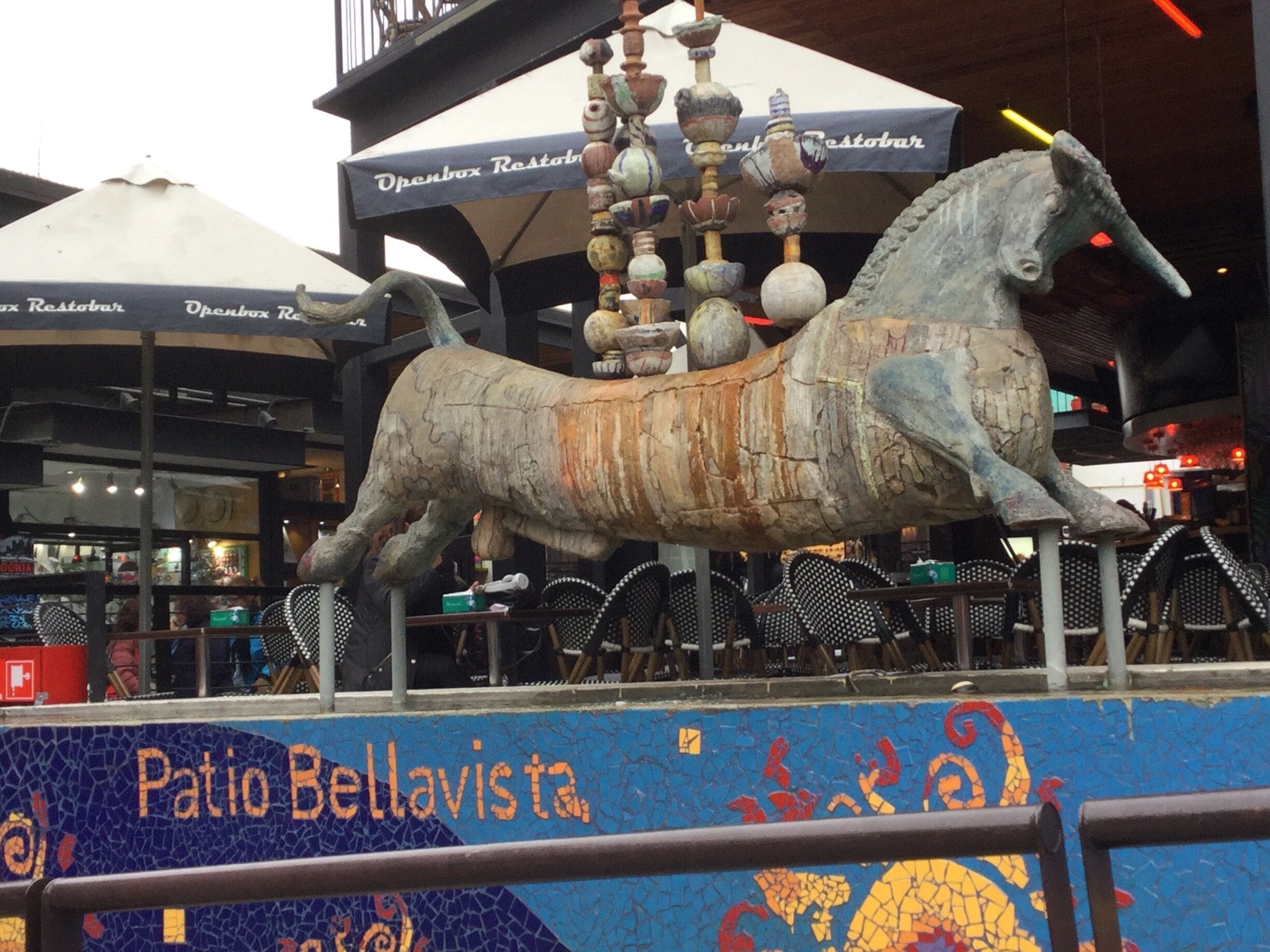 Patio Bellavista in Santiago. Nice for walk, with lot of good restaurants.