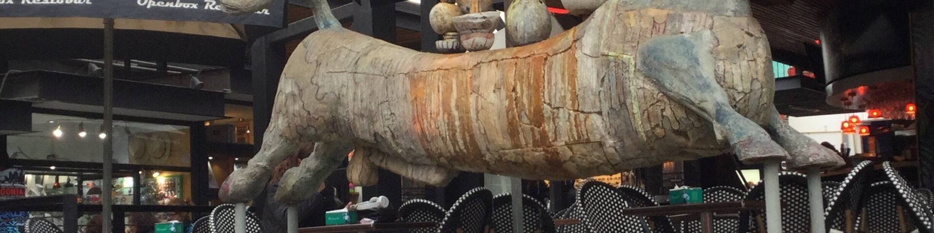 Patio Bellavista in Santiago. Nice for walk, with lot of good restaurants.