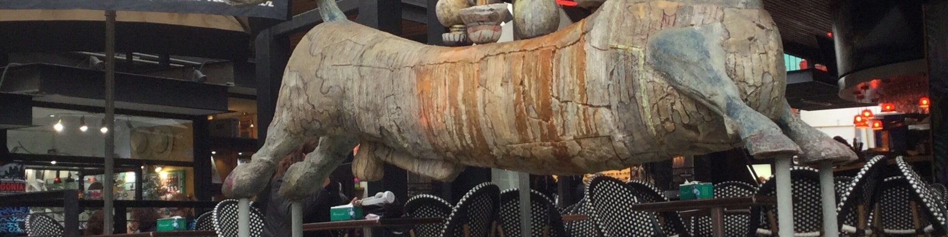 Patio Bellavista in Santiago. Nice for walk, with lot of good restaurants.