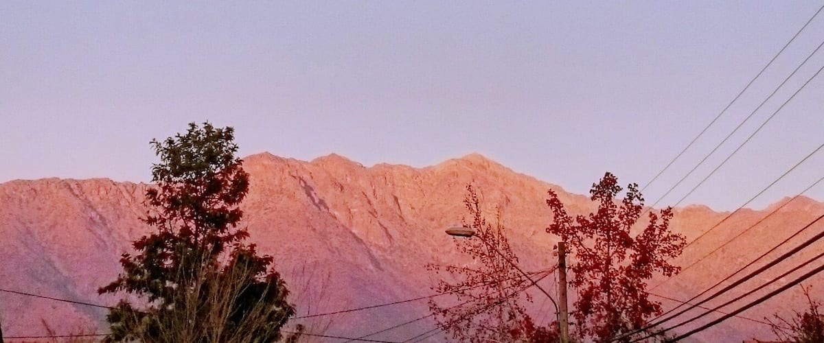 #goldenhour the Andes from calle el olmo