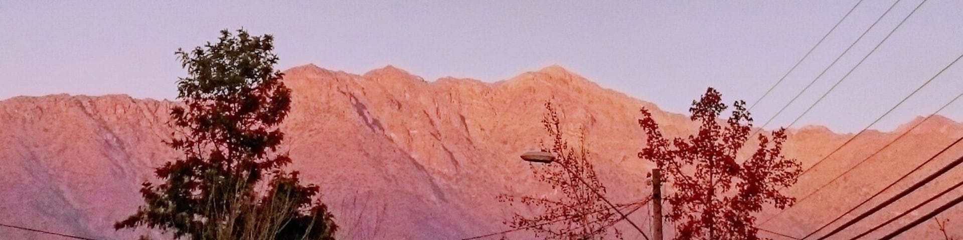 #goldenhour the Andes from calle el olmo