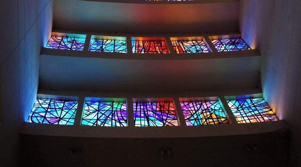 Vitrales en el templo de Maipú