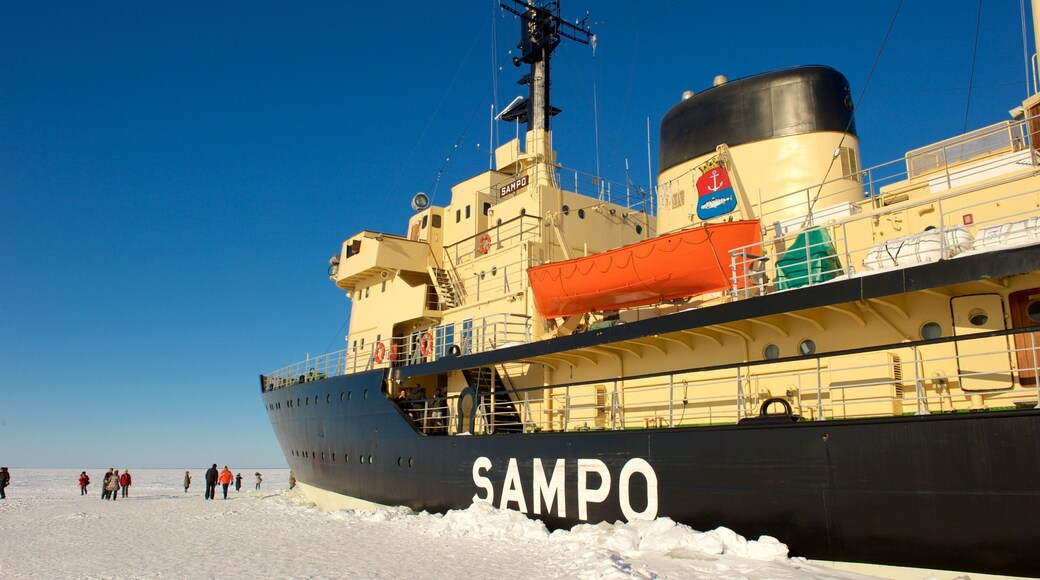 Kemi mostrando crucero y nieve