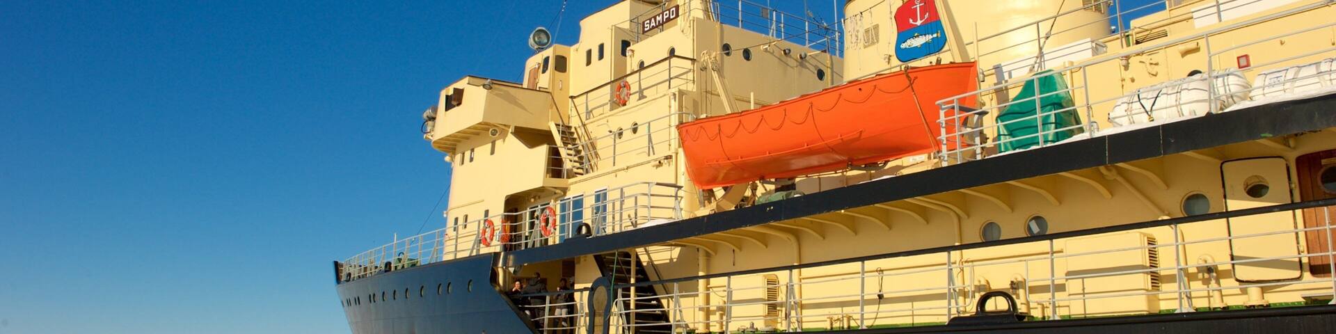 Kemi som visar snö och kryssning