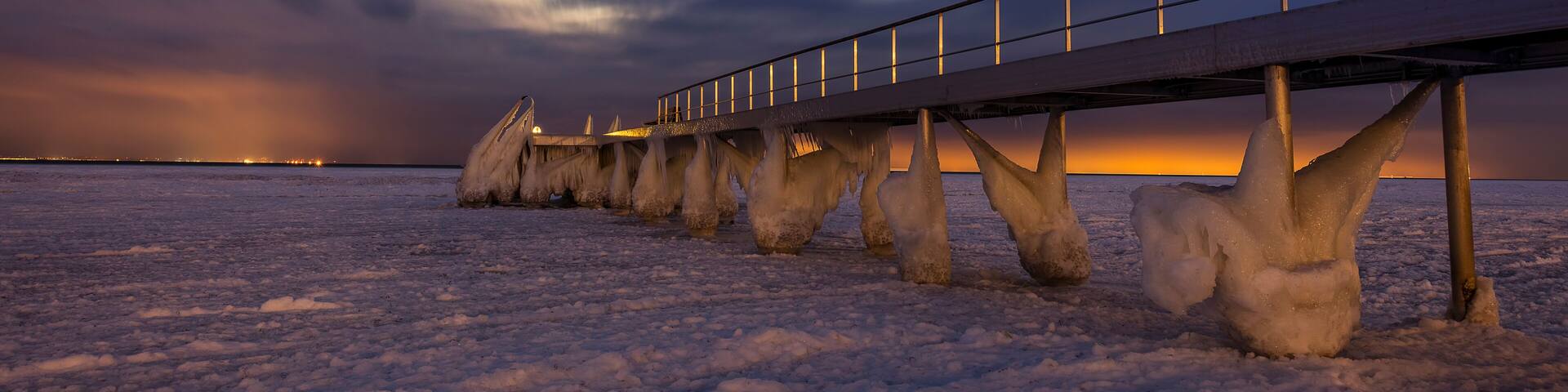 Pier in Skodsborg near Copenhagen, Denmark