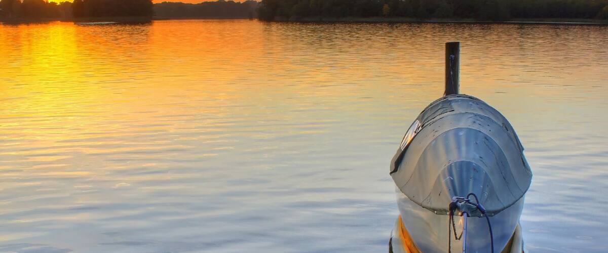 Sunset at Lyngby Lake, Denmark