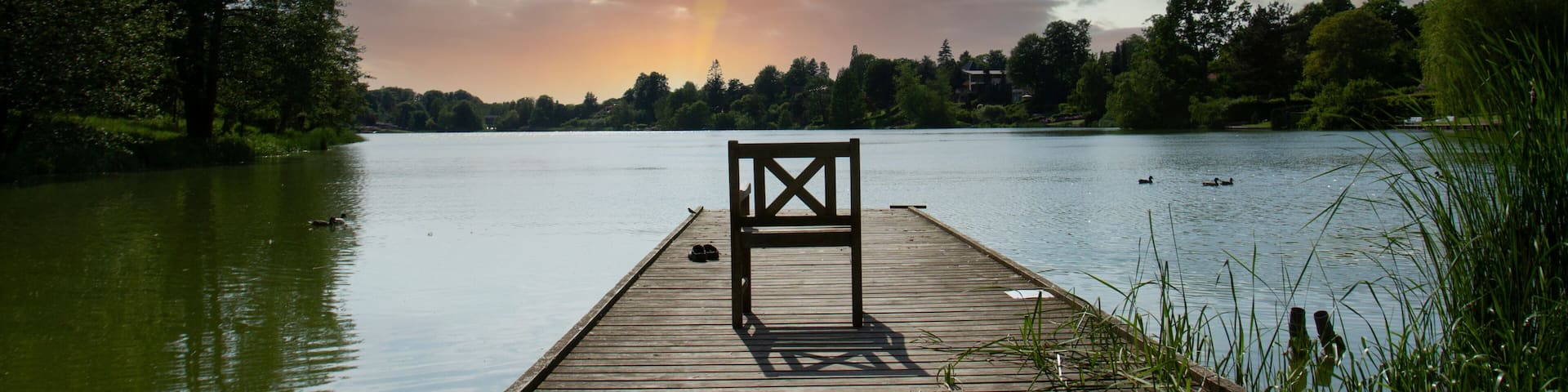 Søllerød Lake - Søllerød Sø in Rudersdal Municipality Denmark
