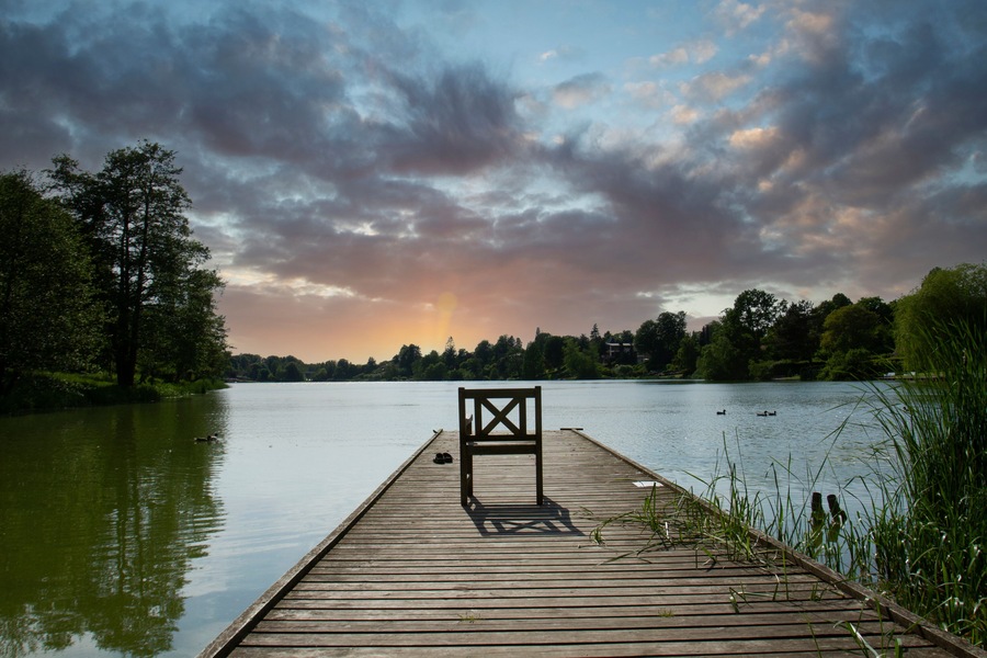 Søllerød Lake - Søllerød Sø in Rudersdal Municipality Denmark