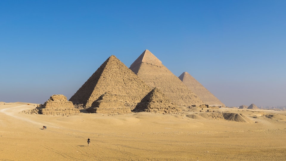 The Great Pyramid and Sphinx