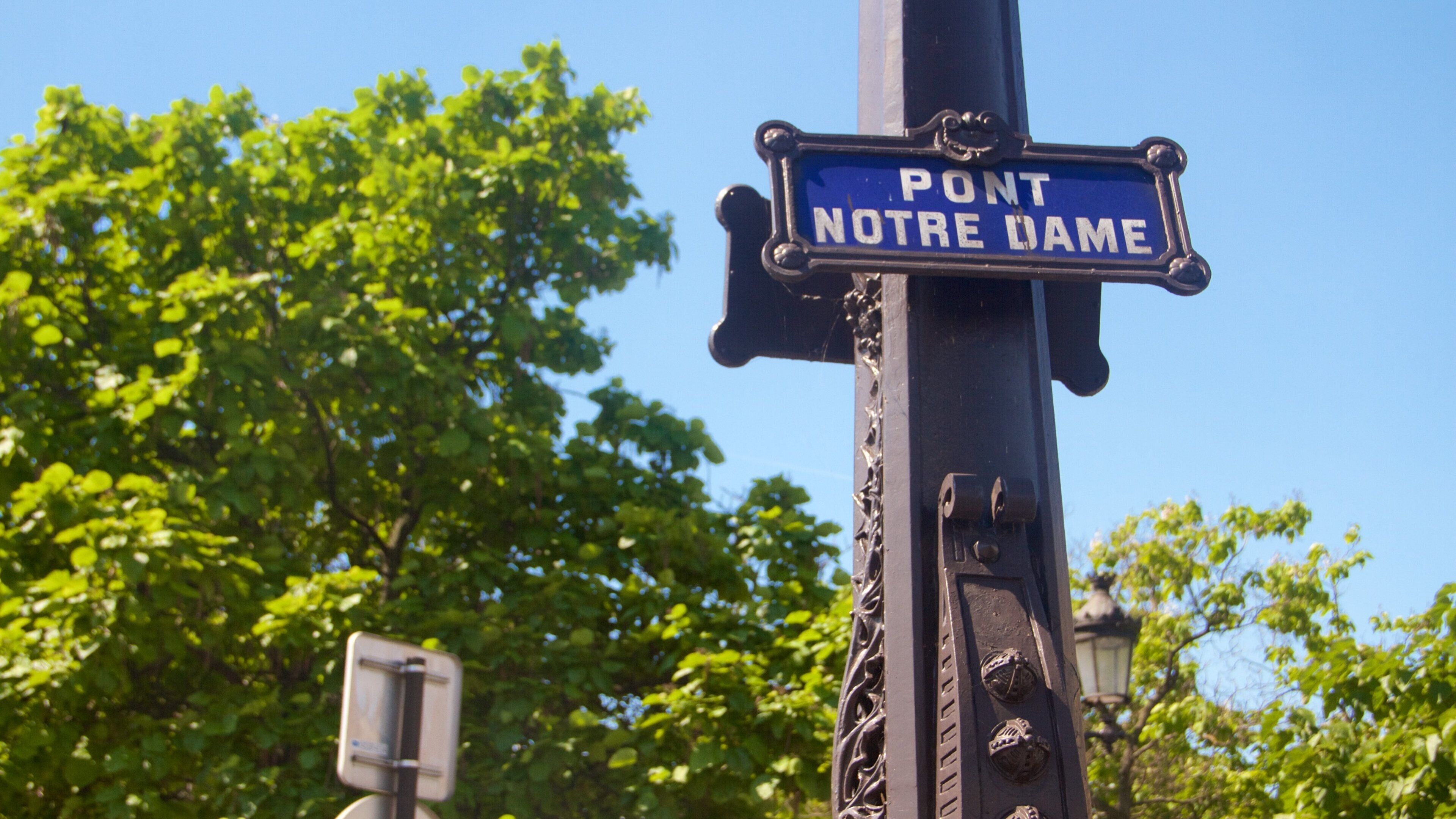 Île de la Cité featuring signage