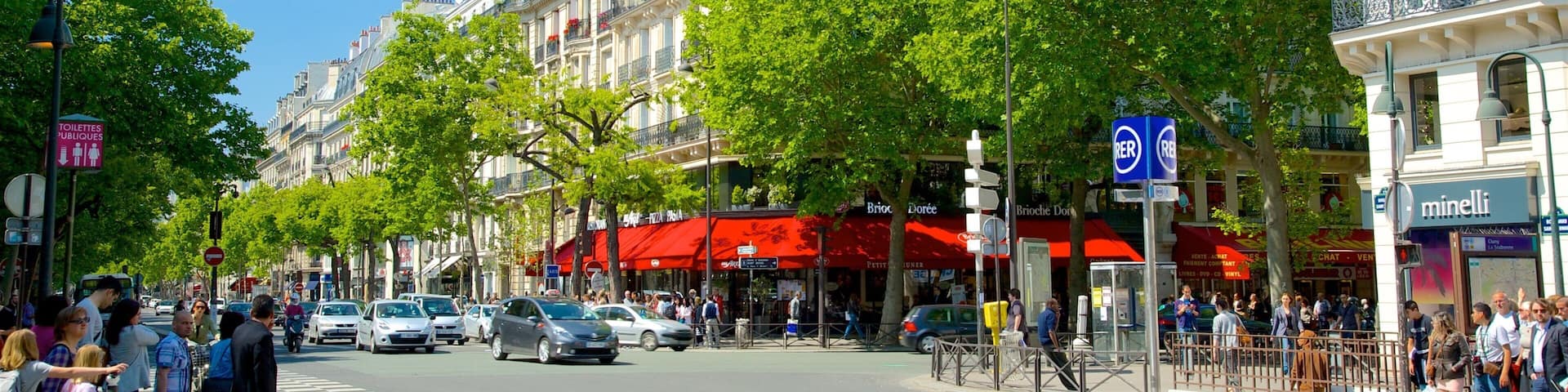 Quartier Latin featuring street scenes