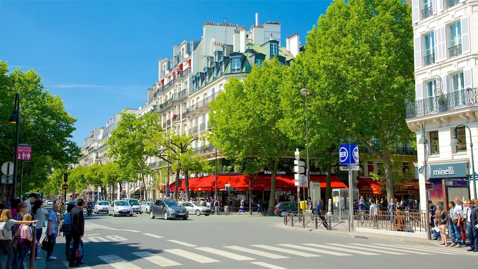 Quartier Latin featuring street scenes