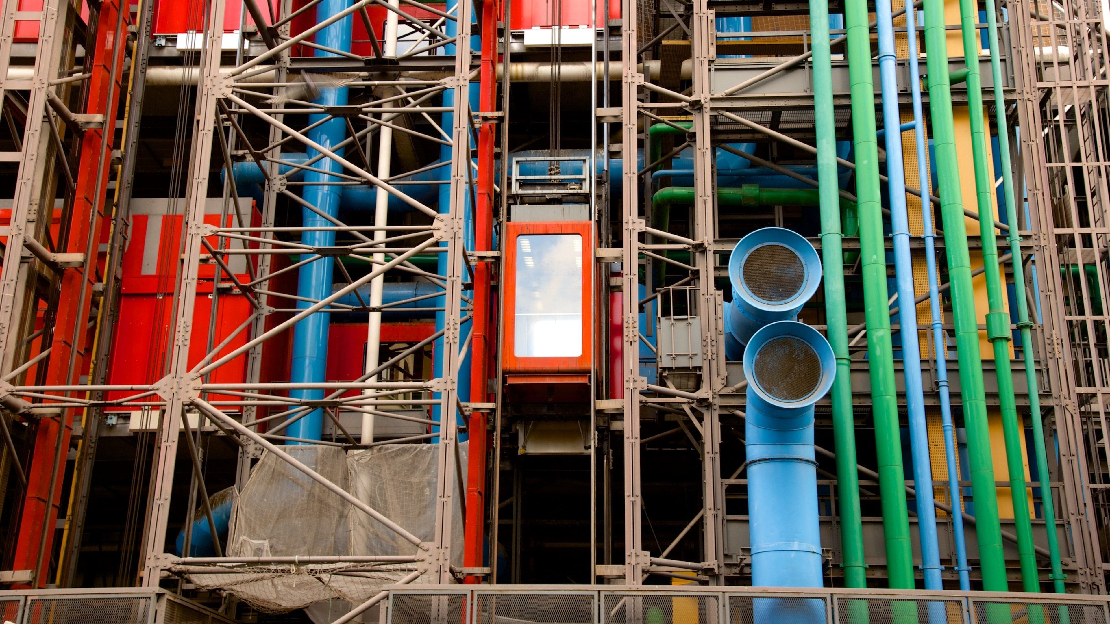Marais - Pompidou - Notre Dame de Paris featuring modern architecture