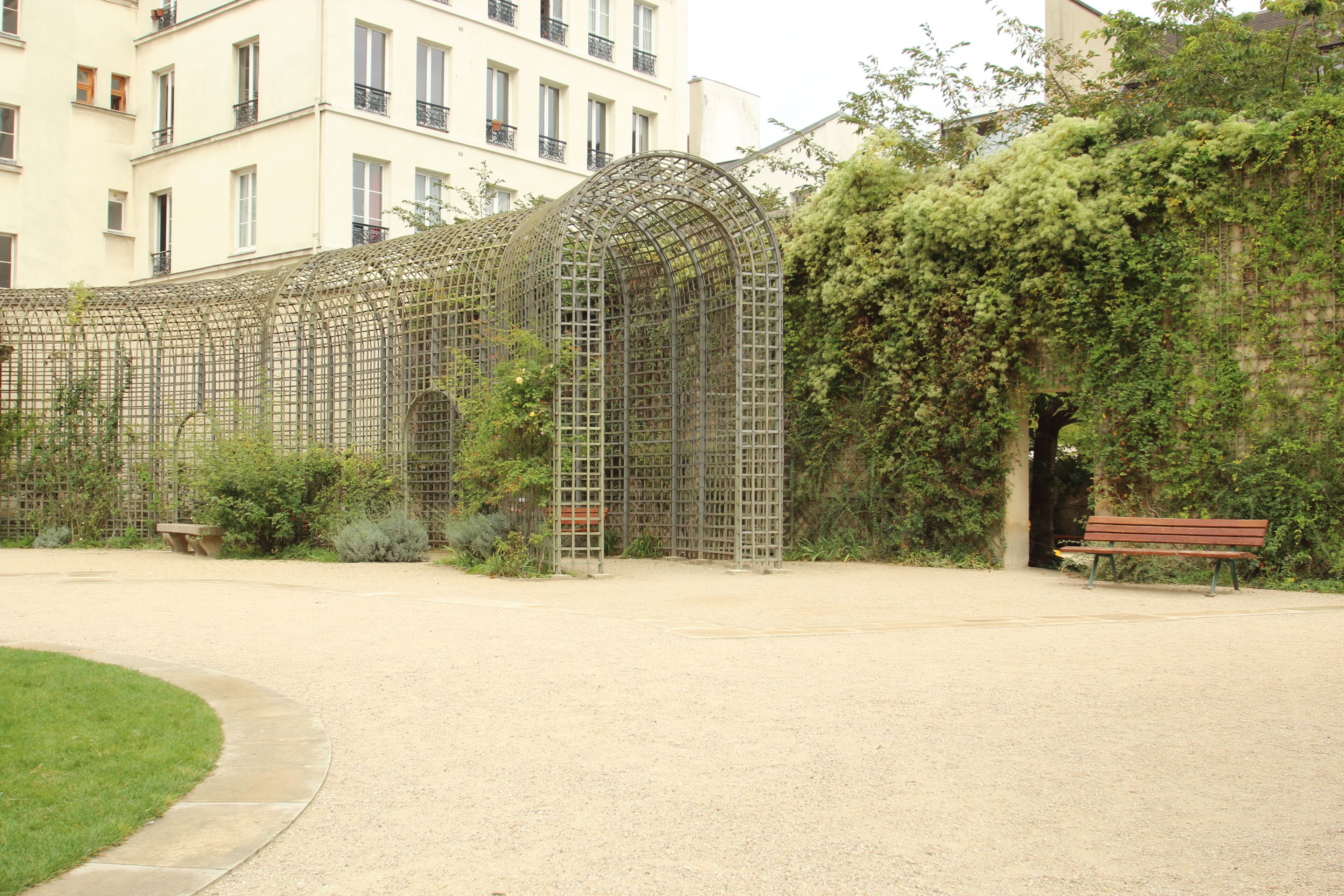 Anne-Frank garden in Paris, France.