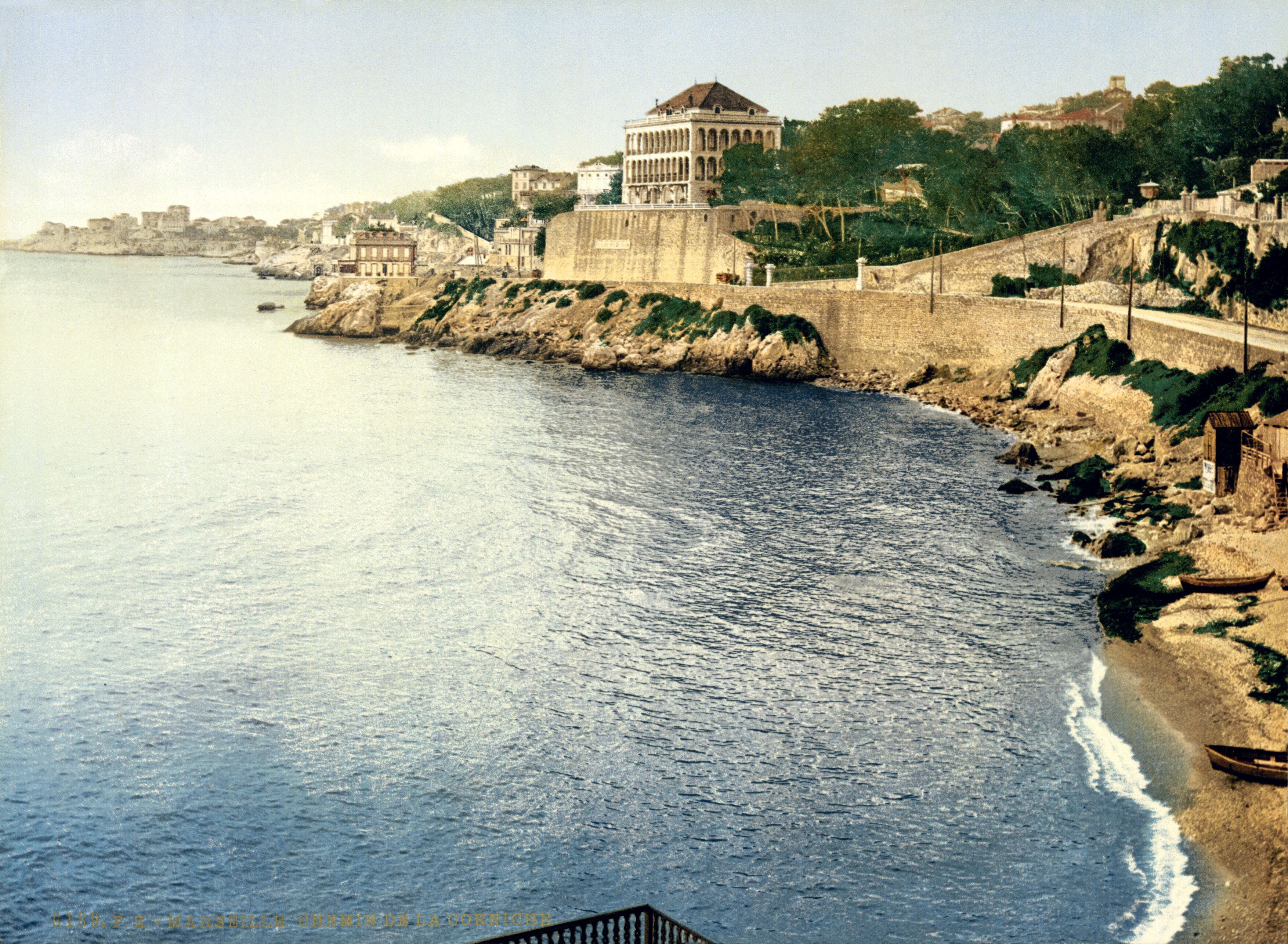 6189 P.Z. Marseille, la Corniche. Photochrom print by Photoglob Zürich, between 1890 and 1900. From the Photochrom Prints Collection at the Library of Congress More photochroms from France | More photochrom prints [PD] This picture is in the public domain