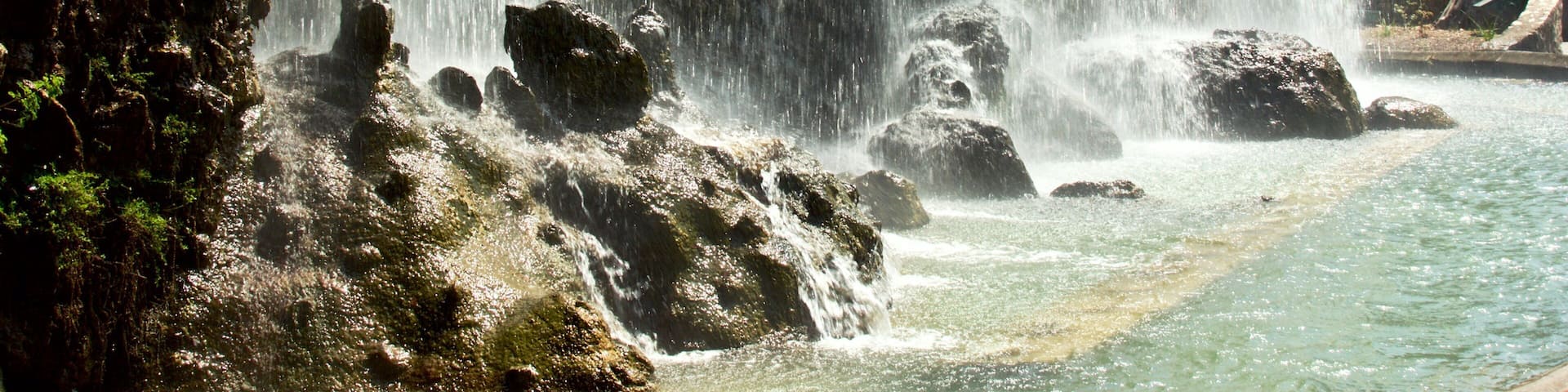 Castle Park featuring a cascade