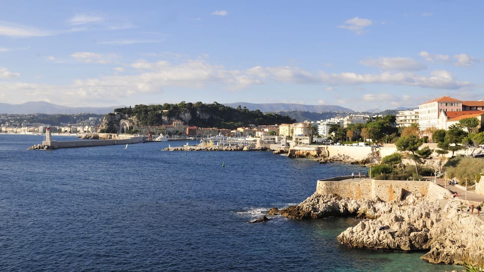 Coast nearby Nice, France