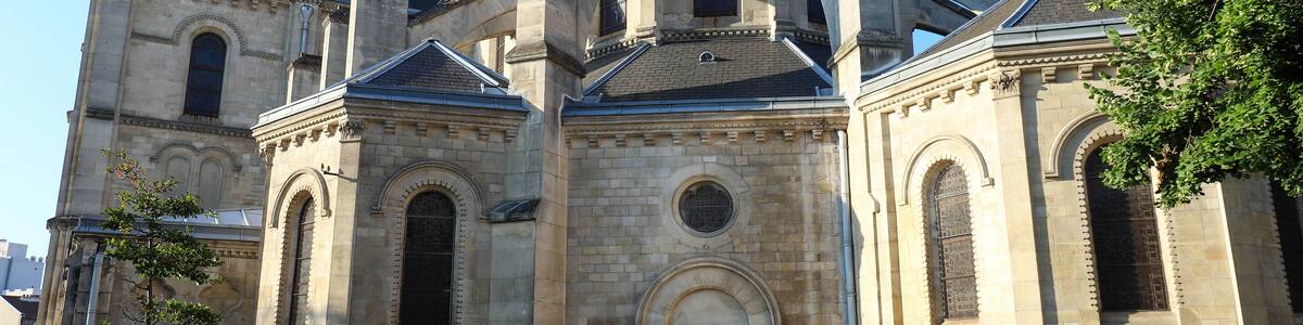 Church located in the city of Argenteuil and named Basilique Saint Denys. France.
