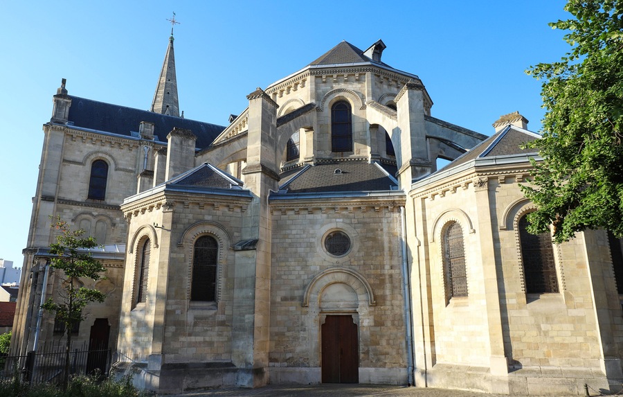 Church located in the city of Argenteuil and named Basilique Saint Denys. France.
