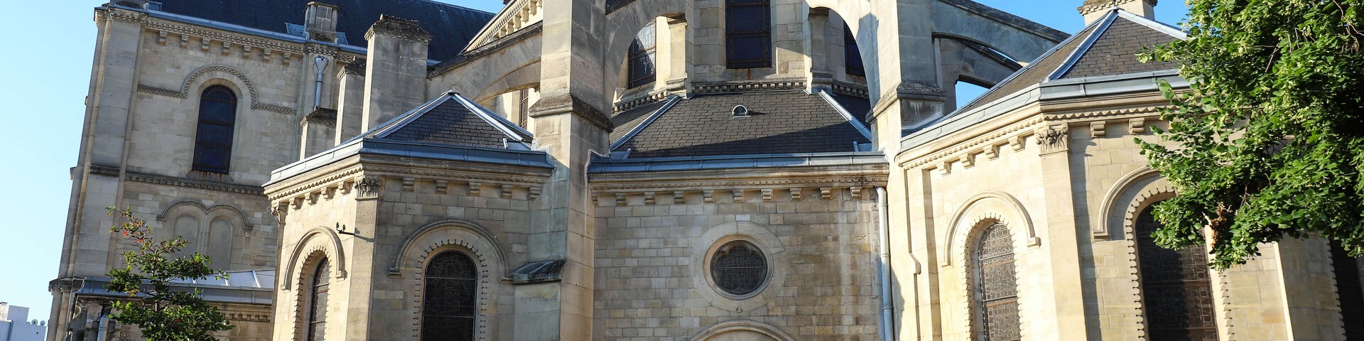 Church located in the city of Argenteuil and named Basilique Saint Denys. France.