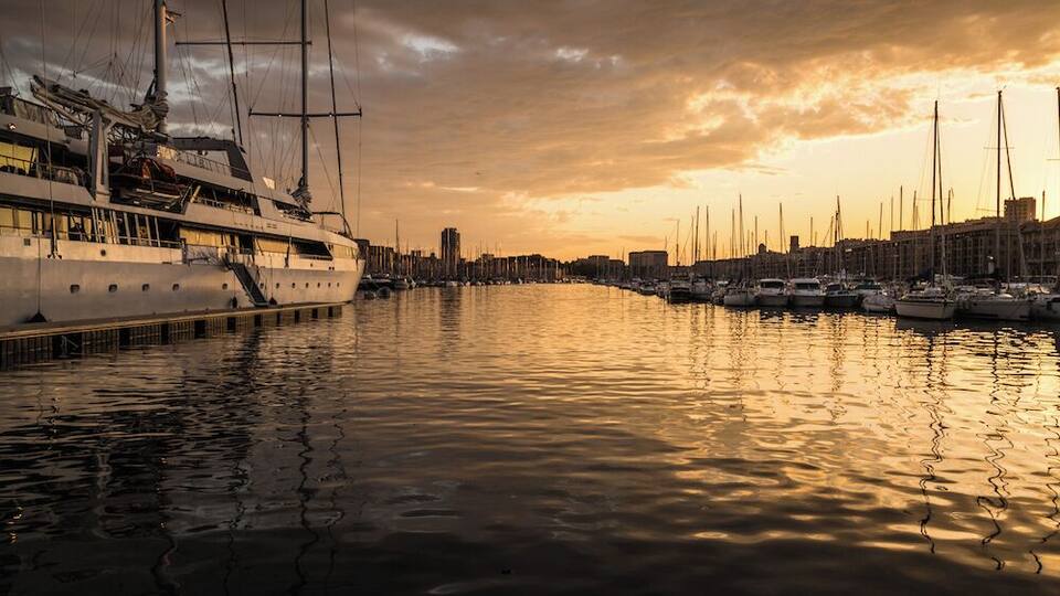 There is always a beautiful sunset to be seen in the Vieux Port of Marseilles. The old port of the oldest city in France is one of many wonderful areas in the city you can explore easily on foot, full of restaurants, bars, and coffee shops mostly full of locals. #Marseille #France #GoldenHour